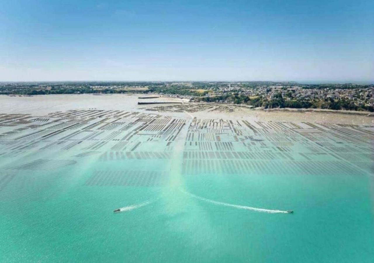 L'Etoile By Mrodbnb - Appart Neuf - Vue Mer - 25M Plage & Resto - Cine - Cheminee - Popcorn Cancale Buitenkant foto